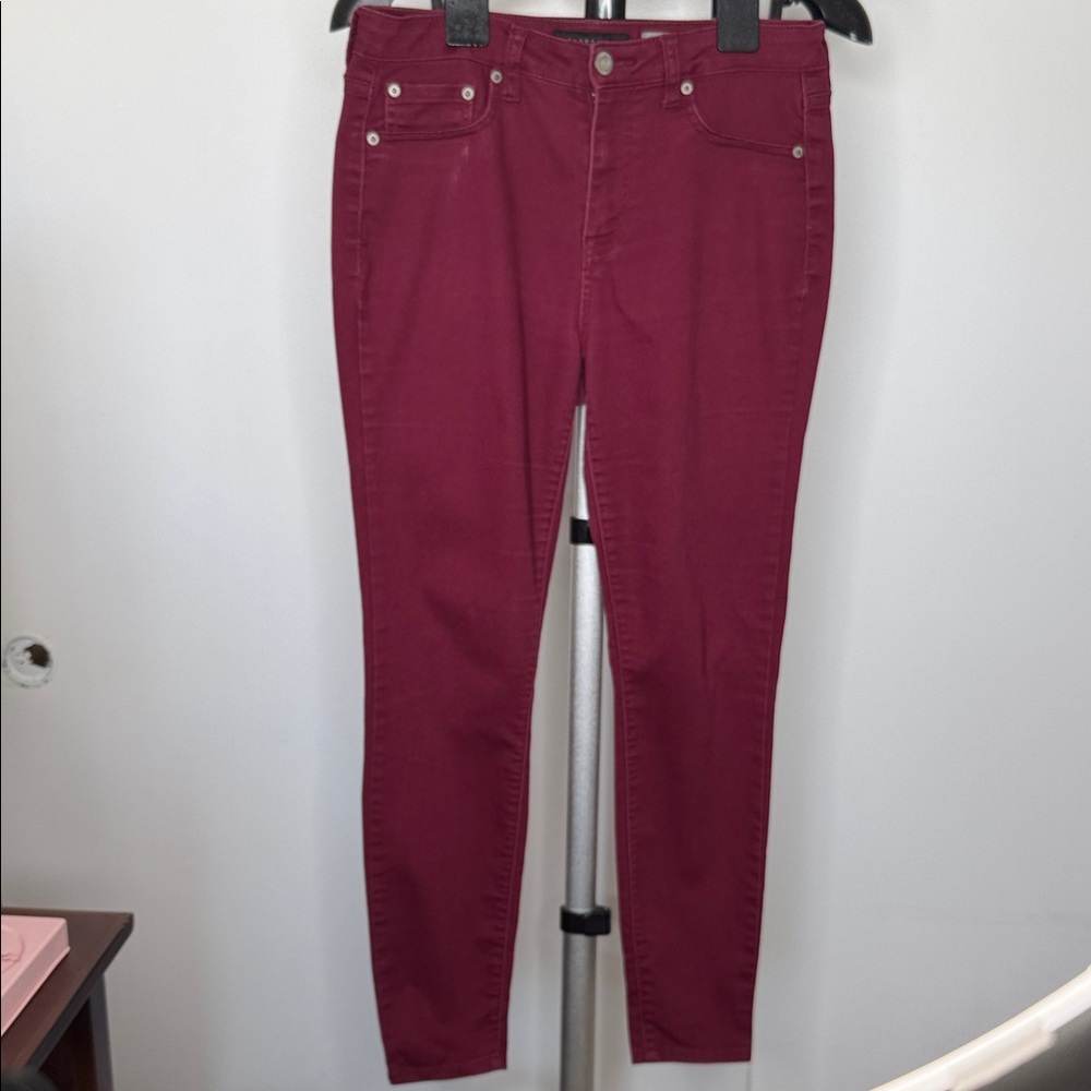 Aeropostale Deep Red Skinny Jeans for Women